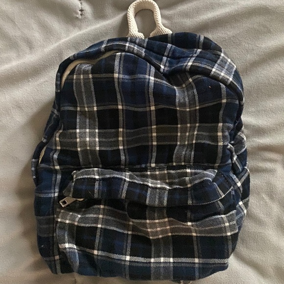 brandy melville plaid backpack